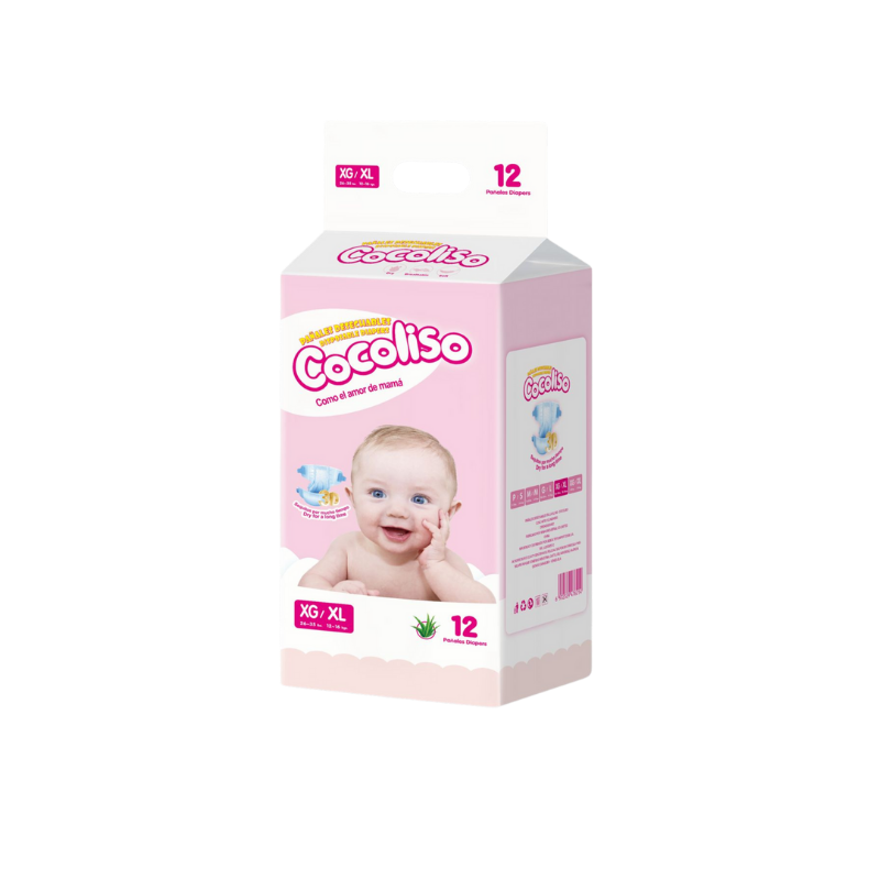 12 Pañal Desechable Para Bebé Cocoliso - Talla XL/XG – Caja De 12 Paquetes x 12 Und - Imagen 1