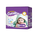 Pañal Desechable Para Bebé Cocoliso - Talla M/M - Caja De 4 Paquetes x 60 Und