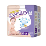 Pañal Desechable Para Bebé Cocoliso - Talla M - Caja De 4 Paquetes x 50 Und