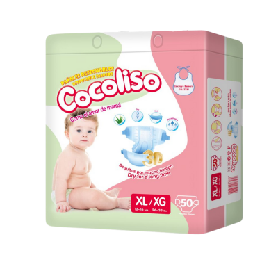 Pañal Desechable Para Bebé Cocoliso - Talla XL/XG - Caja De 4 Paquetes x 50 Und