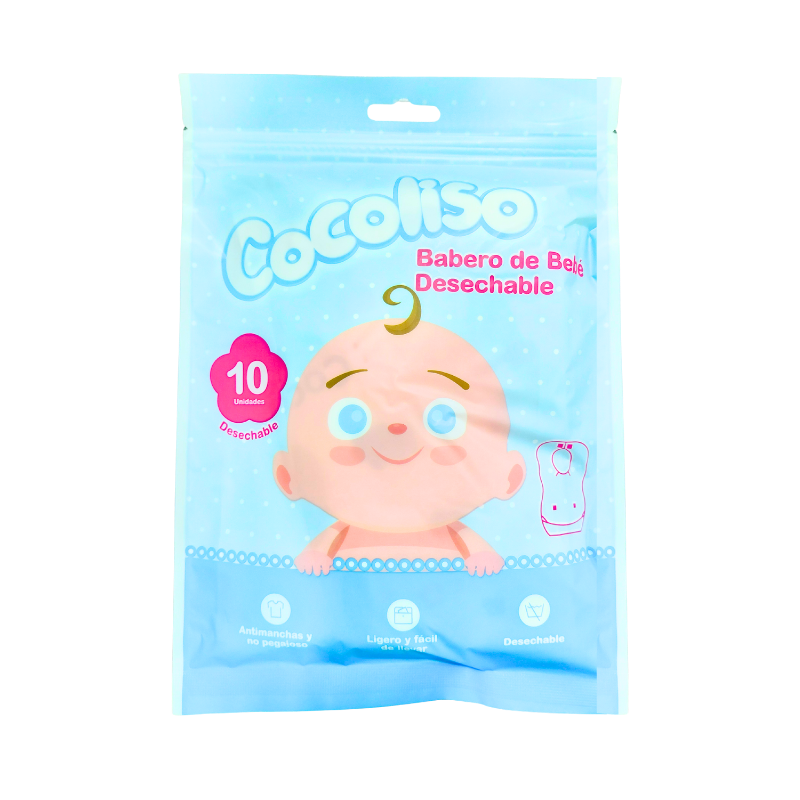 INCLUYE 2 (4) Baberos De Bebé Desechables - Cocoliso - Imagen 1